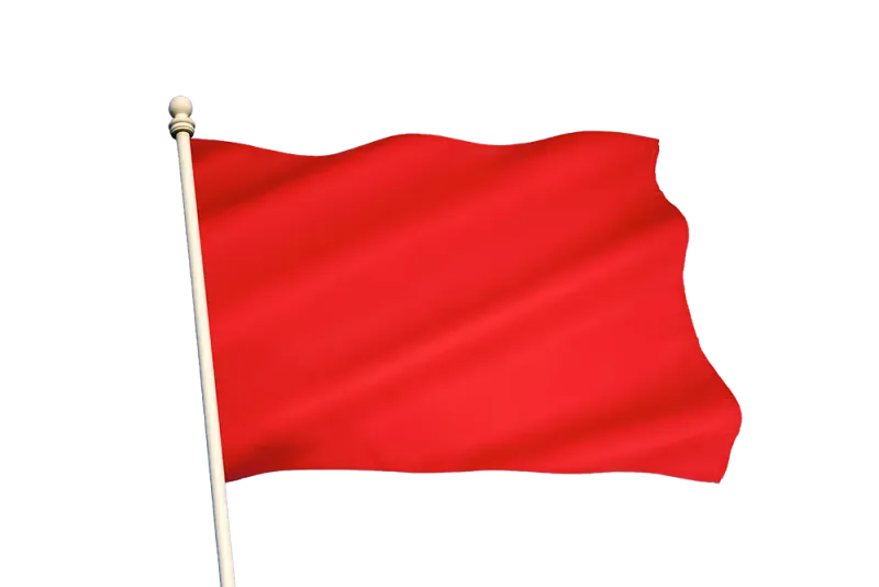 Rode vlag signalen