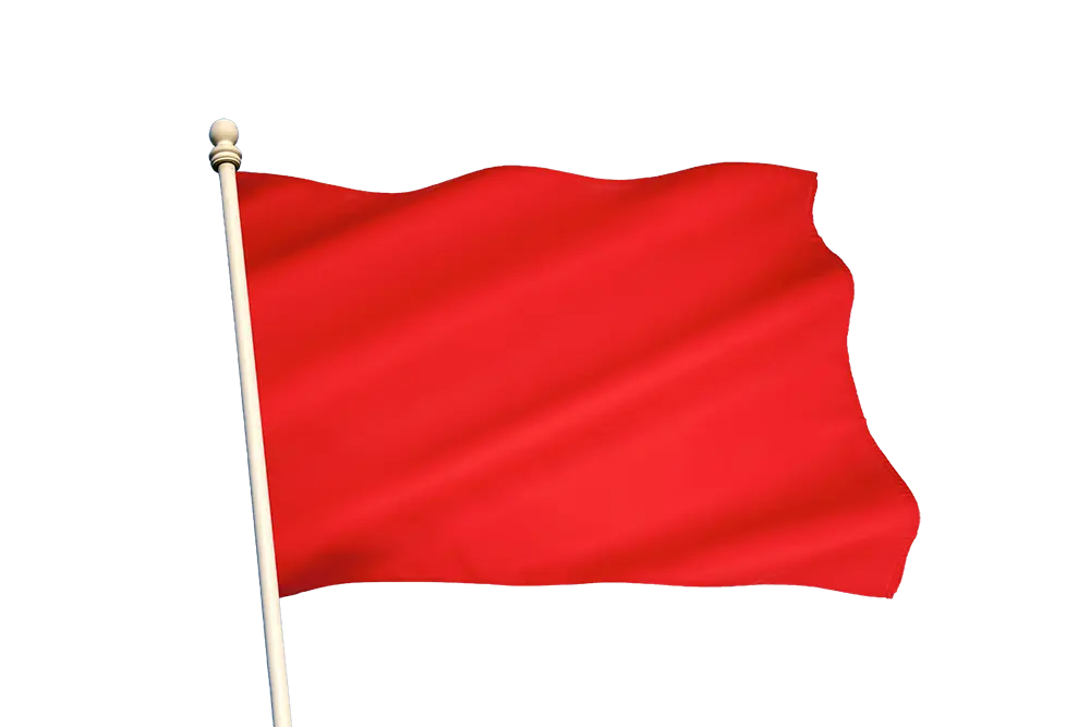 Rode vlag signalen